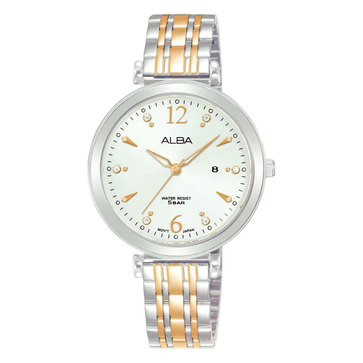 ALBA AH7BV9X QUARTZ 3 HANDS DATE WOMEN WATCH CITY CHAIN City