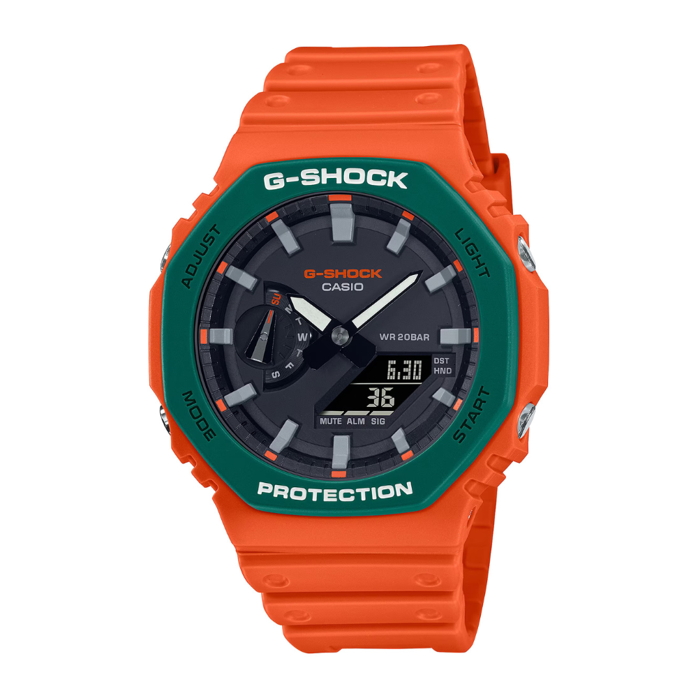 Casio orange cheap watch