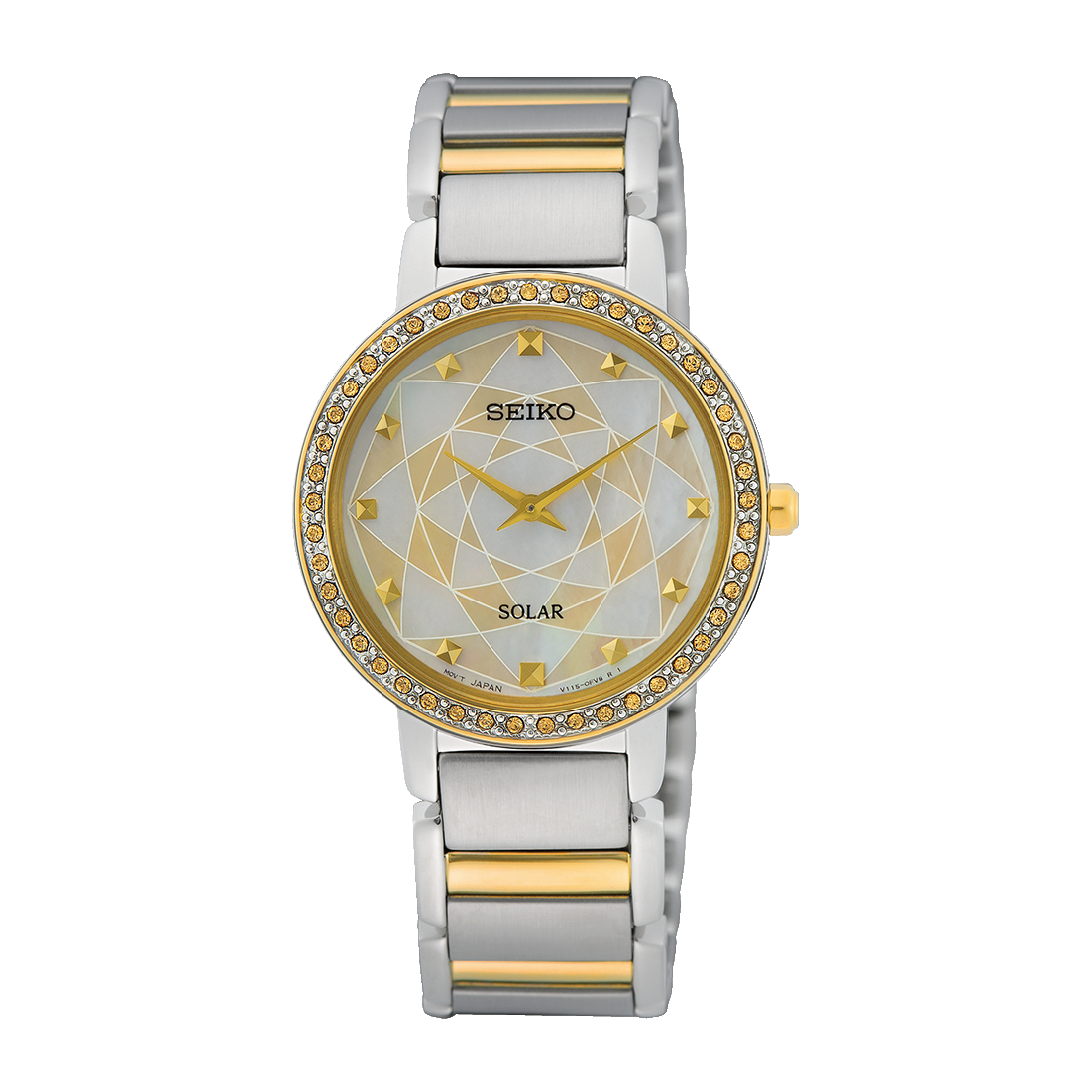 SEIKO SUP454P1 SOLAR 2 HANDS WOMEN WATCH CITY CHAIN City Chain