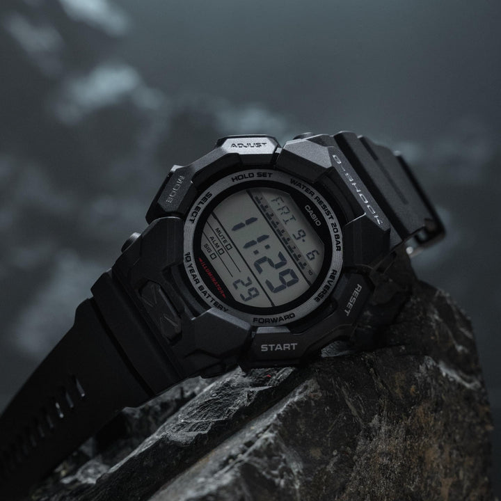 CASIO G-SHOCK GD-010-1DR STANDARD DIGITAL BLACK WATCH