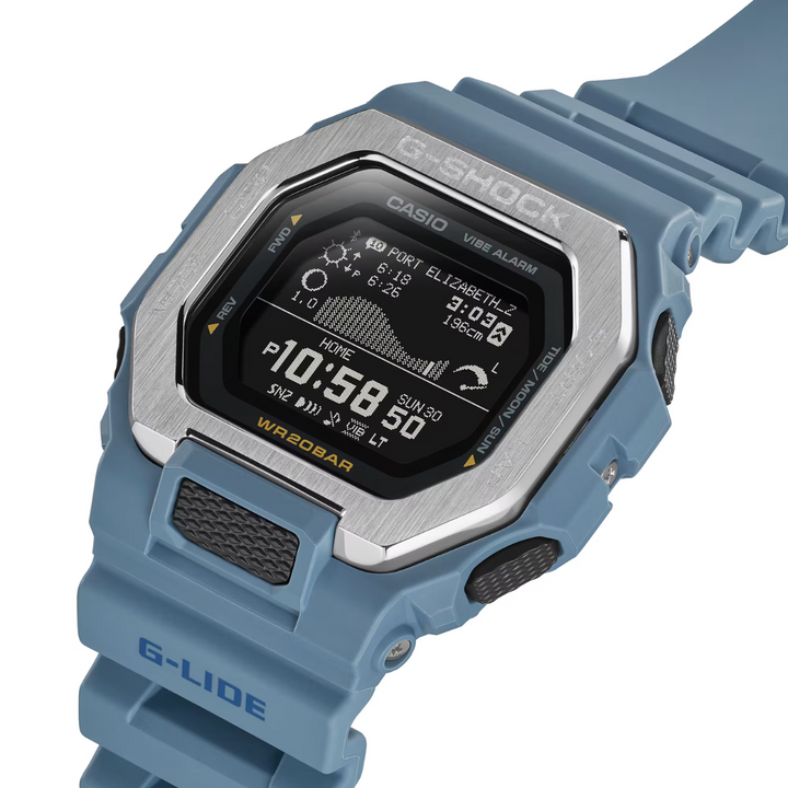 CASIO G-SHOCK GBX-100-2ADR G-LIDE DIGITAL BLUE WATCH