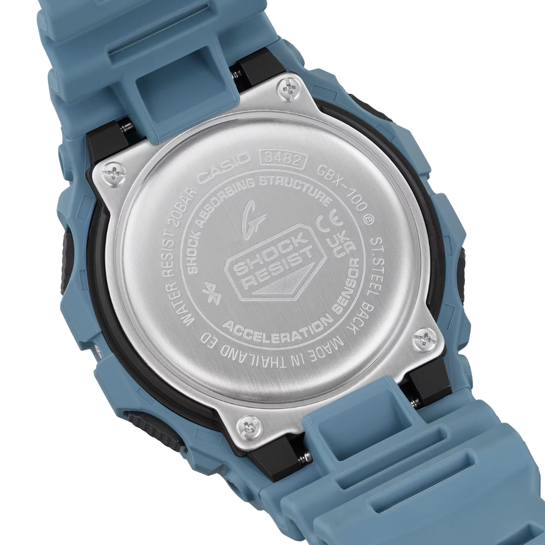 CASIO G-SHOCK GBX-100-2ADR G-LIDE DIGITAL BLUE WATCH