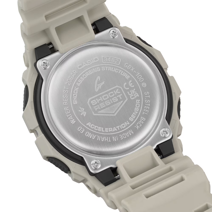 CASIO G-SHOCK GBX-100-8DR G-LIDE DIGITAL BEIGE WATCH