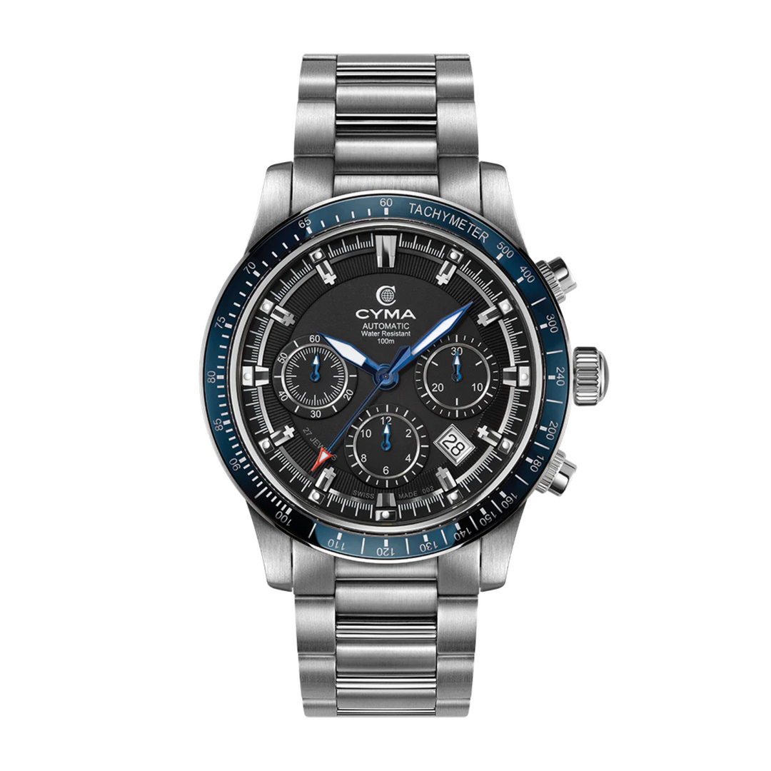 CYMA W02-00608-002 GRAND MAESTRO THE STEEL CROSS LIMITED EDITION AUTOMATIC CHRONOGRAPH MEN WATCH