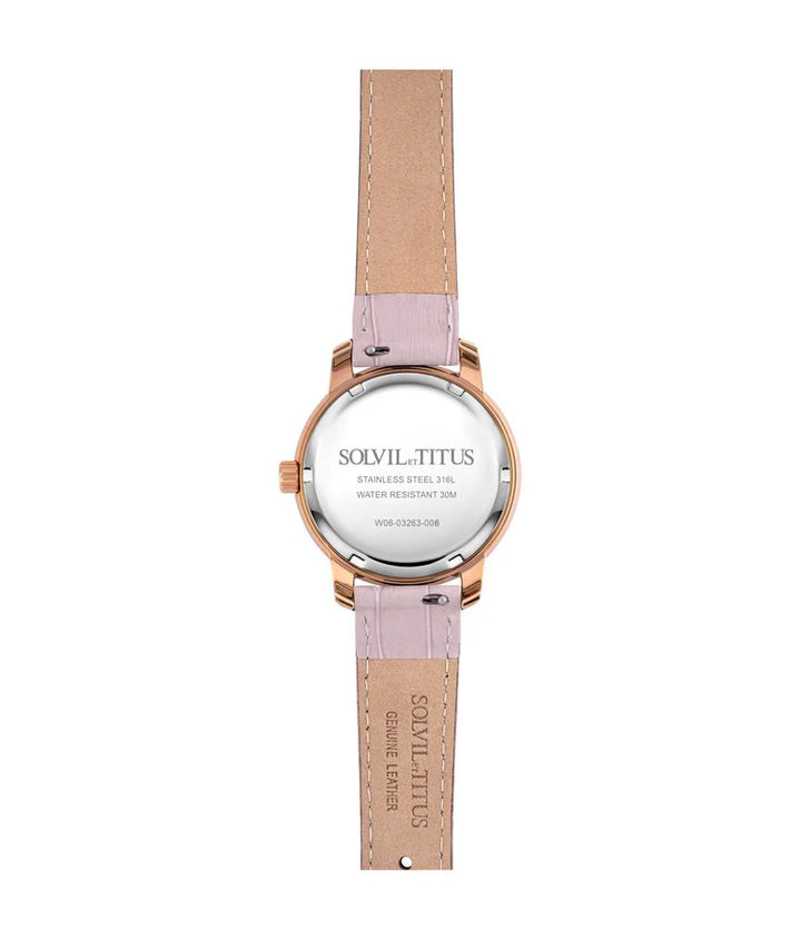 SOLVIL ET TITUS DEVOT W06-03263-006 MULTI-FUNCTION QUARTZ WOMEN WATCH