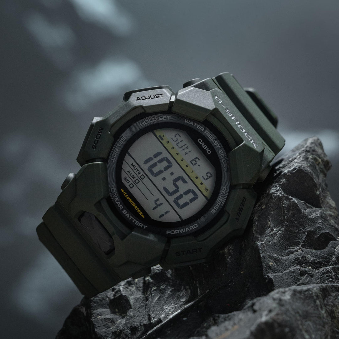 CASIO G-SHOCK GD-010-3DR STANDARD DIGITAL GREEN WATCH