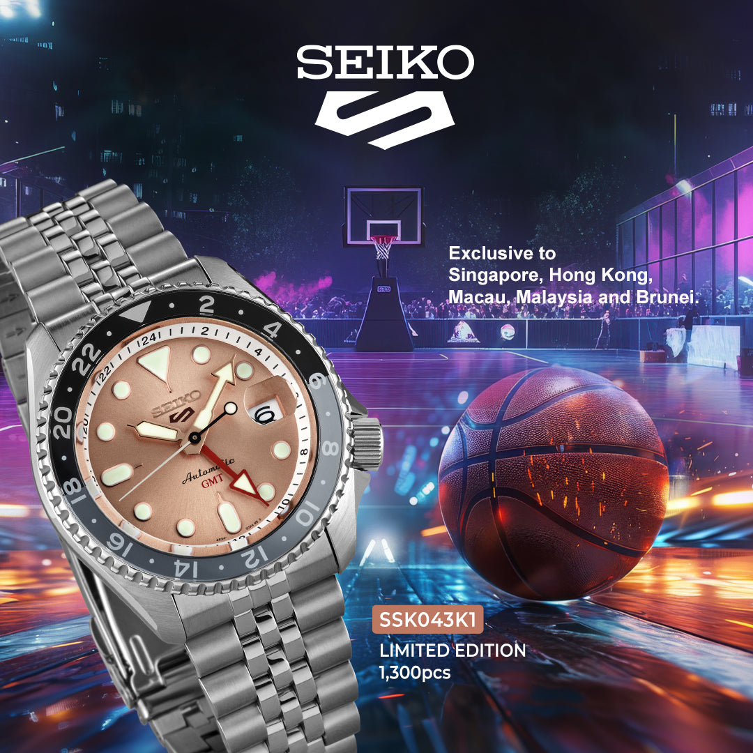 SEIKO 5 SPORTS SSK043K1 AUTOMATIC SKX G.M.T LIMITIED EDITION MEN WATCH