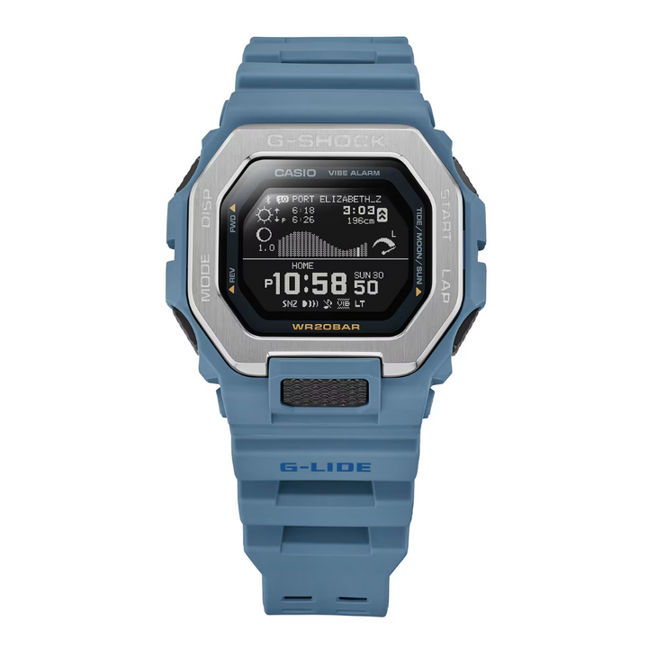 CASIO G-SHOCK GBX-100-2ADR G-LIDE DIGITAL BLUE WATCH