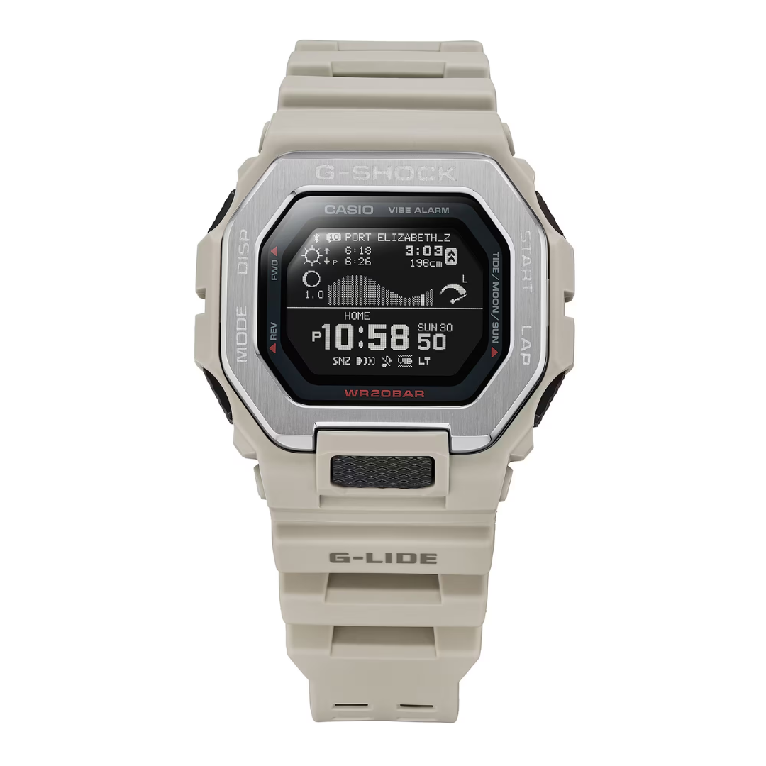 CASIO G-SHOCK GBX-100-8DR G-LIDE DIGITAL BEIGE WATCH