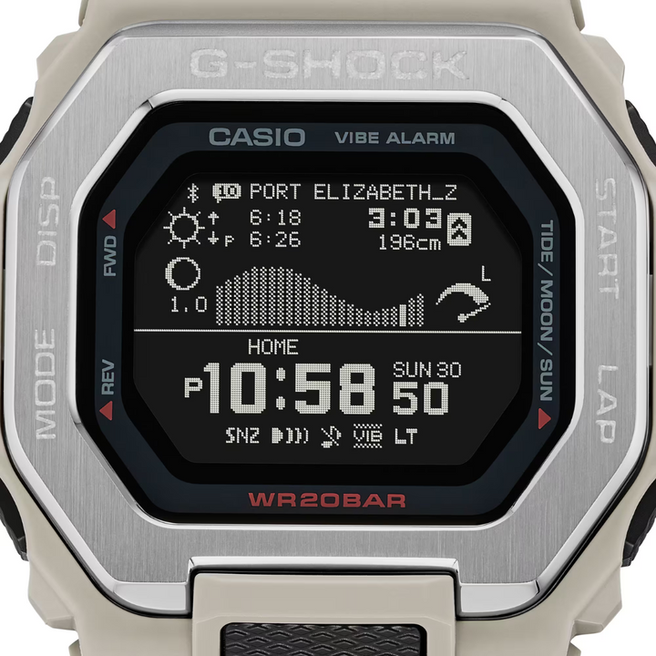 CASIO G-SHOCK GBX-100-8DR G-LIDE DIGITAL BEIGE WATCH