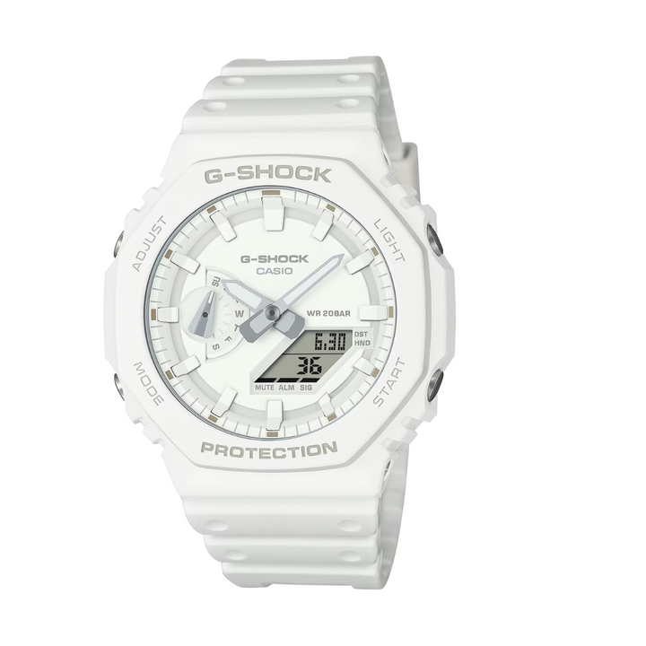 CASIO G-SHOCK GA-2100-7A7DR ANALOG-DIGITAL WHITE WATCH