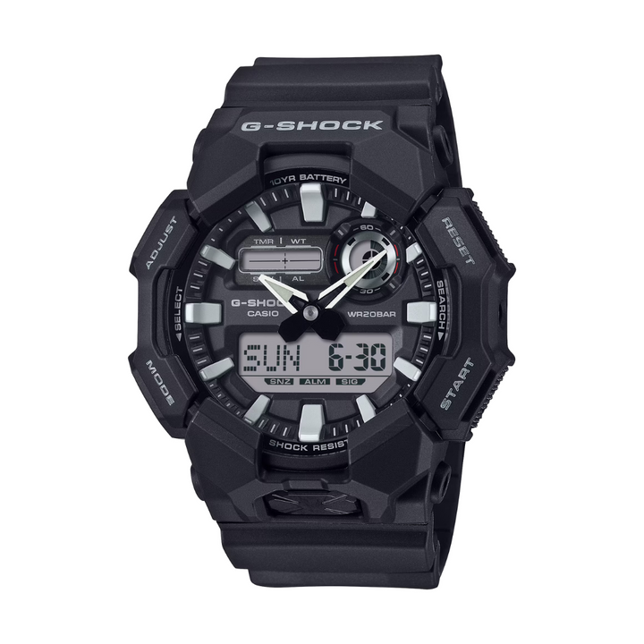 CASIO G-SHOCK GA-010-1ADR STANDARD ANALOG-DIGITAL BLACK WATCH