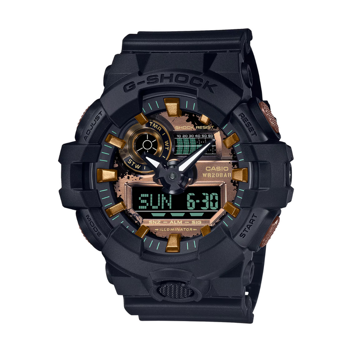 CASIO G-SHOCK GA-700RC-1ADR ANALOG-DIGITAL BLACK WATCH