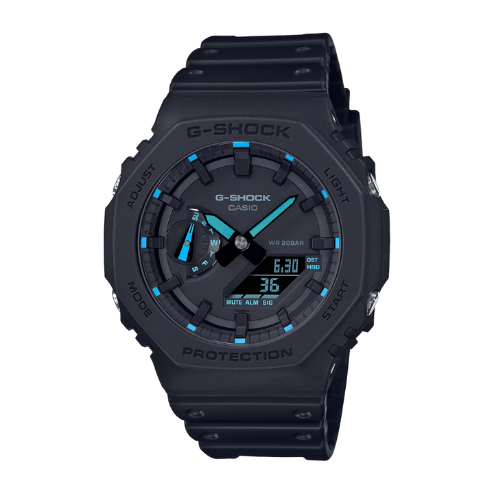 CASIO G-SHOCK GA-2100-1A2DR SPECIAL COLOUR MODELS BLACK WATCH