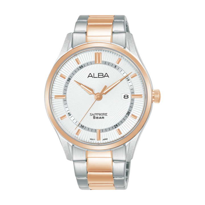 ALBA AS9R14X PRESTIGE QUARTZ 3 HANDS DATE MEN WATCH