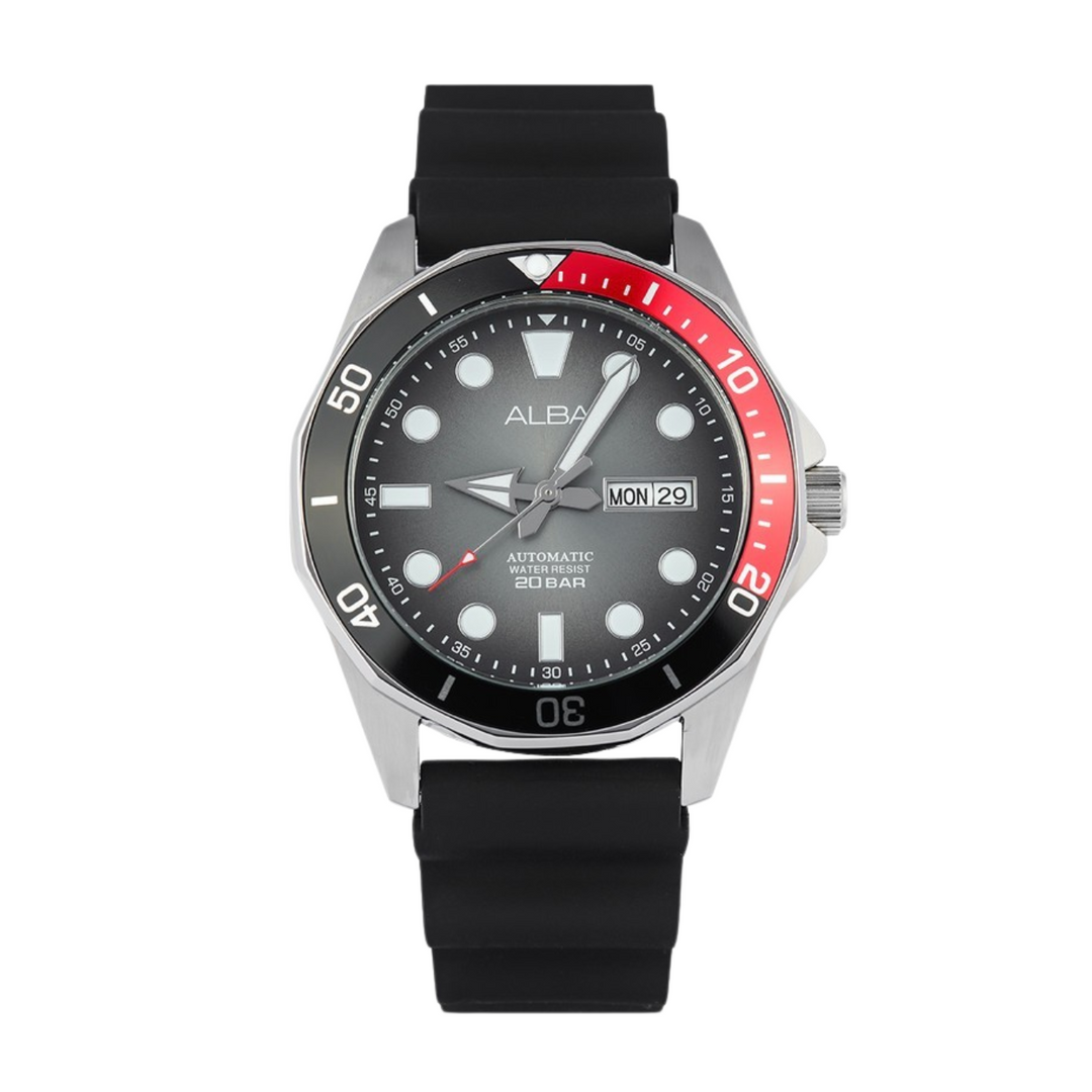 ALBA AL4539X2 MECHANICAL SILICONE STRAP MEN WATCH