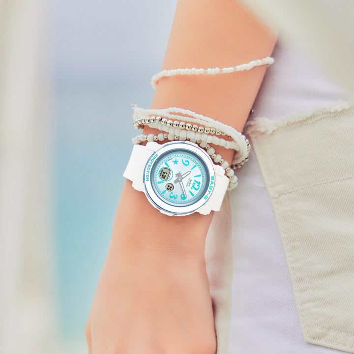 CASIO BABY-G BGA-290US-2ADR SEA ELEMENTS WHITE WOMEN WATCH