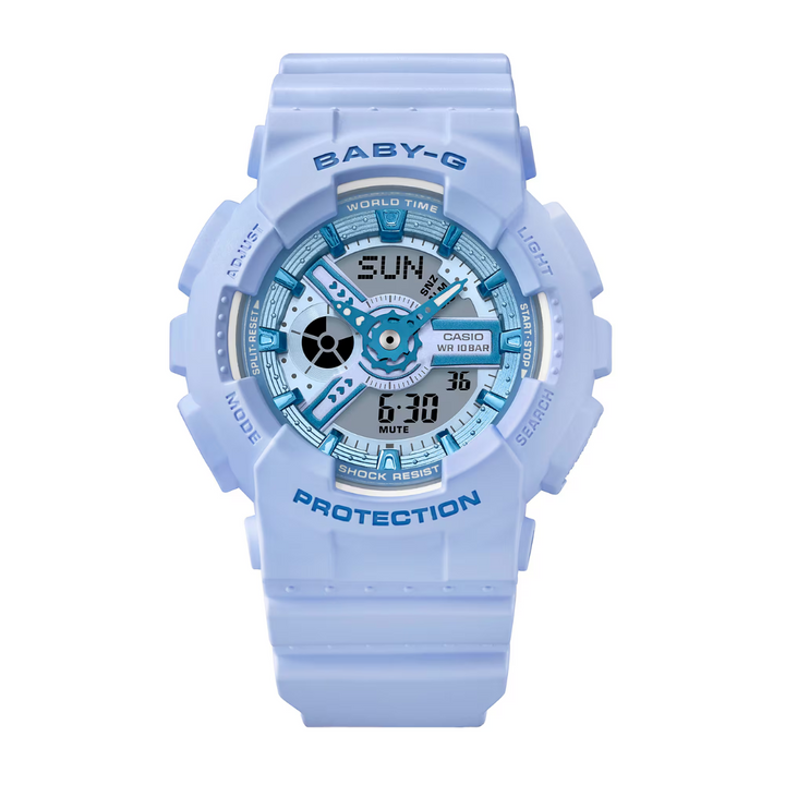 CASIO BABY-G BA-110YK-2ADR Y2K FRESH COLORS ANALOG-DIGITAL BLUE WATCH