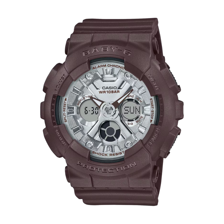 CASIO BABY-G BA-130SW-5ADR STANDARD ANALOG-DIGITAL BROWN WATCH