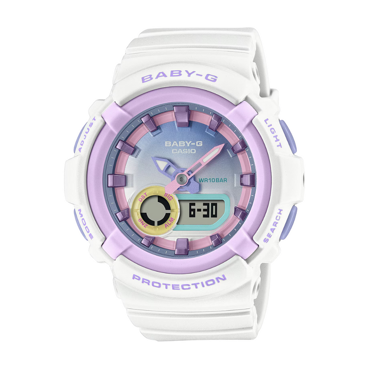 CASIO BABY-G BGA-280PM-7ADR STANDARD ANALOG-DIGITAL WHITE WATCH