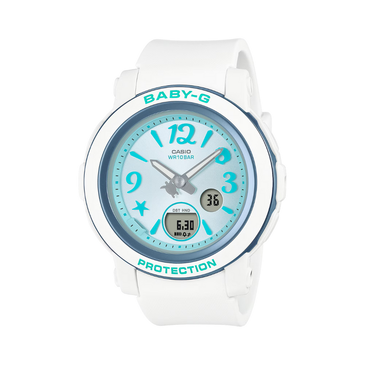 CASIO BABY-G BGA-290US-2ADR SEA ELEMENTS WHITE WOMEN WATCH