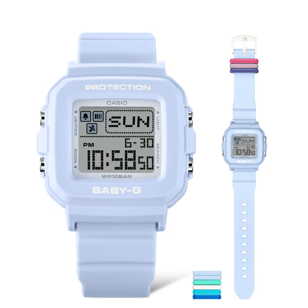 CASIO BABY-G＋PLUS BGD-10L-2DR DIGITAL BLUE WOMEN WATCH