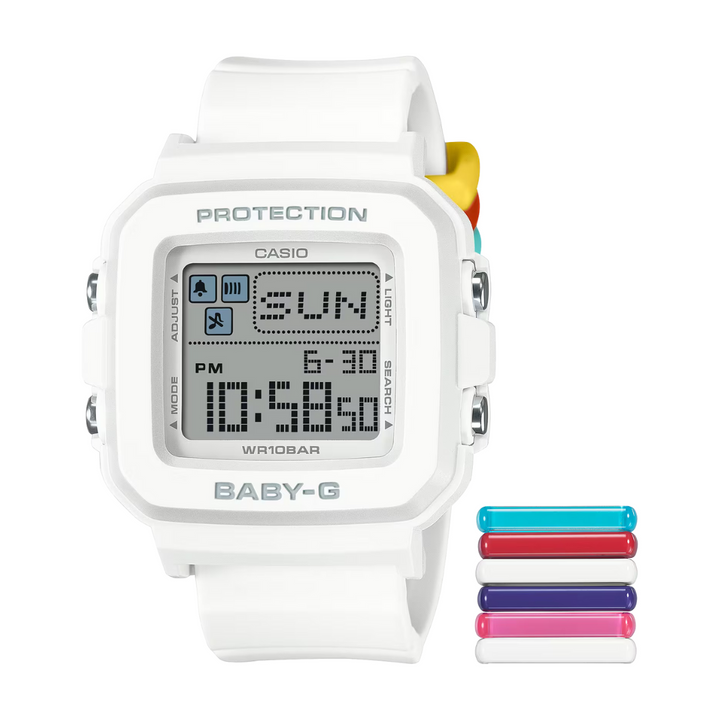 CASIO BABY-G＋PLUS BGD-10L-7DR DIGITAL WHITE WOMEN WATCH