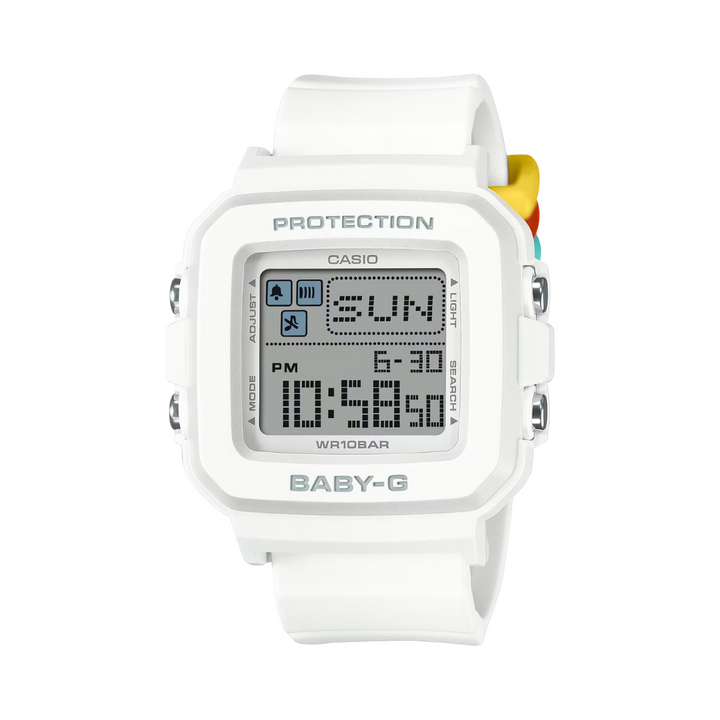 CASIO BABY-G＋PLUS BGD-10L-7DR DIGITAL WHITE WOMEN WATCH