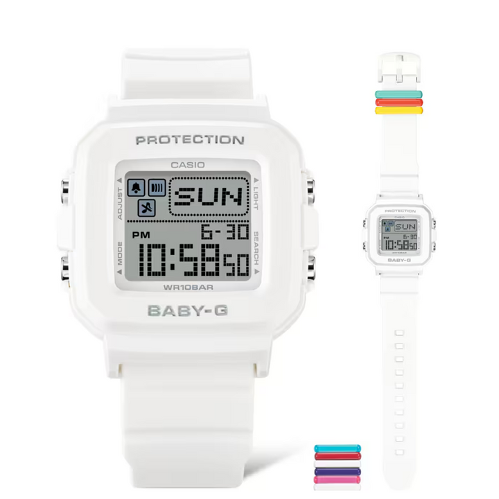 CASIO BABY-G＋PLUS BGD-10L-7DR DIGITAL WHITE WOMEN WATCH