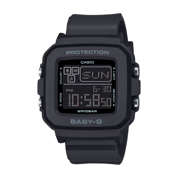 CASIO BABY-G BGD-10-1DR DIGITAL BLACK WATCH