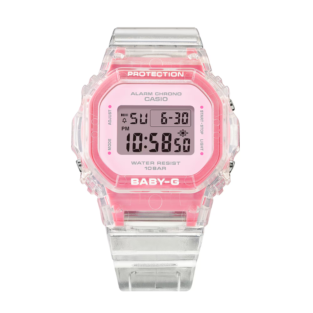 CASIO BABY-G BGD-565SJ-7DR SUMMER JELLY COLORS DIGITAL PINK WOMEN WATCH