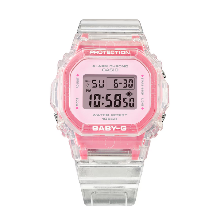 CASIO BABY-G BGD-565SJ-7DR SUMMER JELLY COLORS DIGITAL PINK WOMEN WATCH