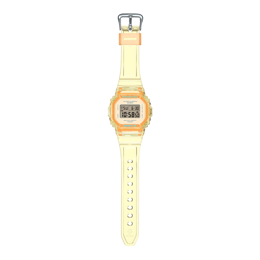 CASIO BABY-G BGD-565SJ-9DR SUMMER JELLY COLORS DIGITAL YELLOW WOMEN WATCH