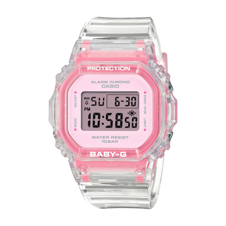 CASIO BABY-G BGD-565SJ-7DR SUMMER JELLY COLORS DIGITAL PINK WOMEN WATCH