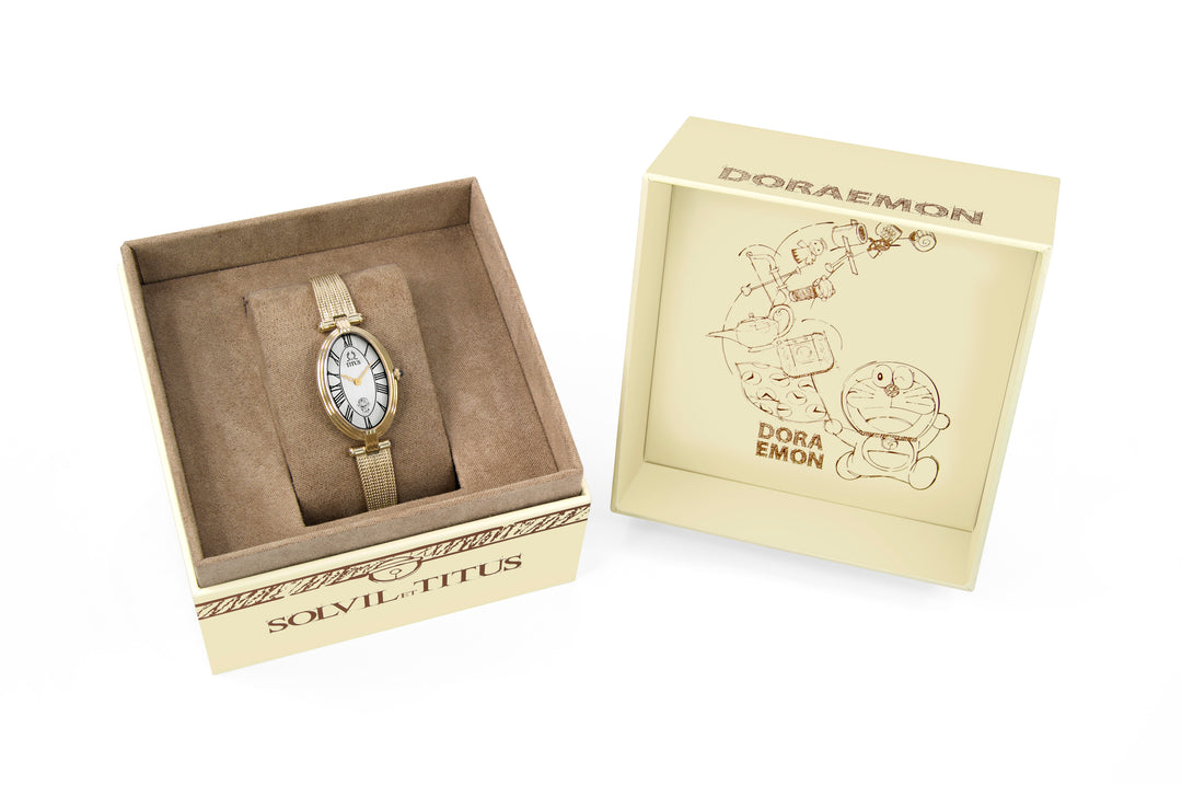 SOLVIL ET TITUS X DORAEMON W06-03312-001 2 HANDS QUARTZ STAINLESS STEEL LIMITED EDITION WOMEN WATCH