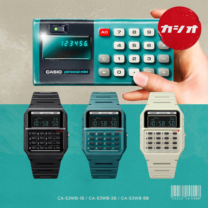 CASIO GENERAL CA-53WB-8BDF DIGITAL CALCULATOR WOMEN WATCH