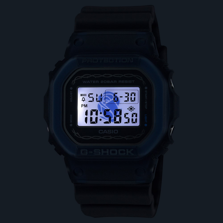 CASIO G-SHOCK DW-5600RS-8DR STANDARD DIGITAL BLACK WATCH