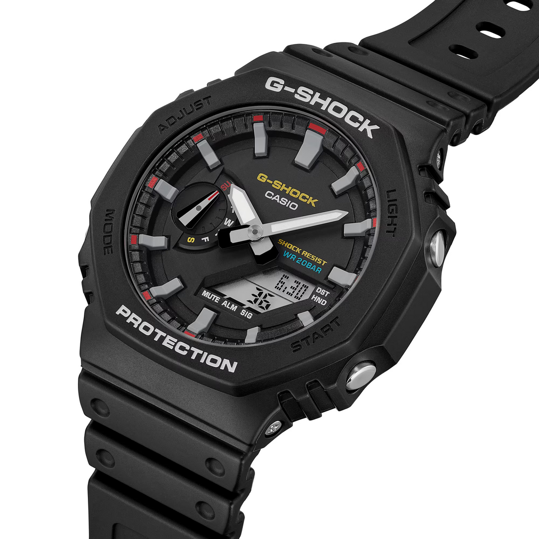 CASIO G-SHOCK GA-2100RL-1ADR STANDARD ANALOG-DIGITAL BLACK MEN WATCH