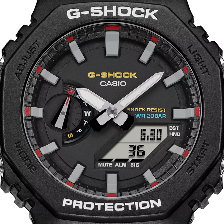 CASIO G-SHOCK GA-2100RL-1ADR STANDARD ANALOG-DIGITAL BLACK MEN WATCH