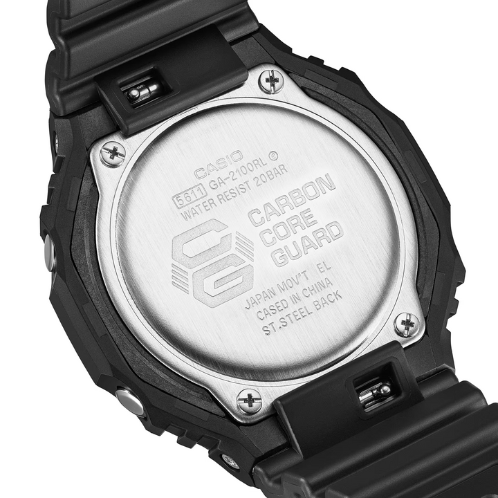 CASIO G-SHOCK GA-2100RL-1ADR STANDARD ANALOG-DIGITAL BLACK MEN WATCH