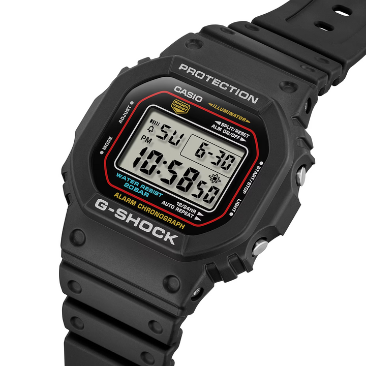 CASIO G-SHOCK DW-5600RL-1DR STANDARD DIGITAL BLACK WATCH