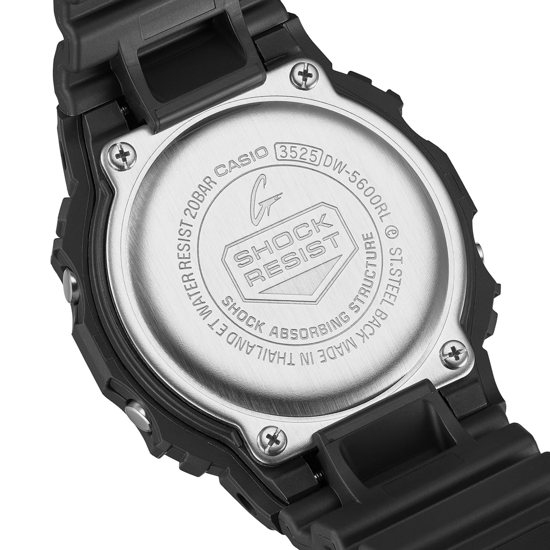 CASIO G-SHOCK DW-5600RL-1DR STANDARD DIGITAL BLACK WATCH