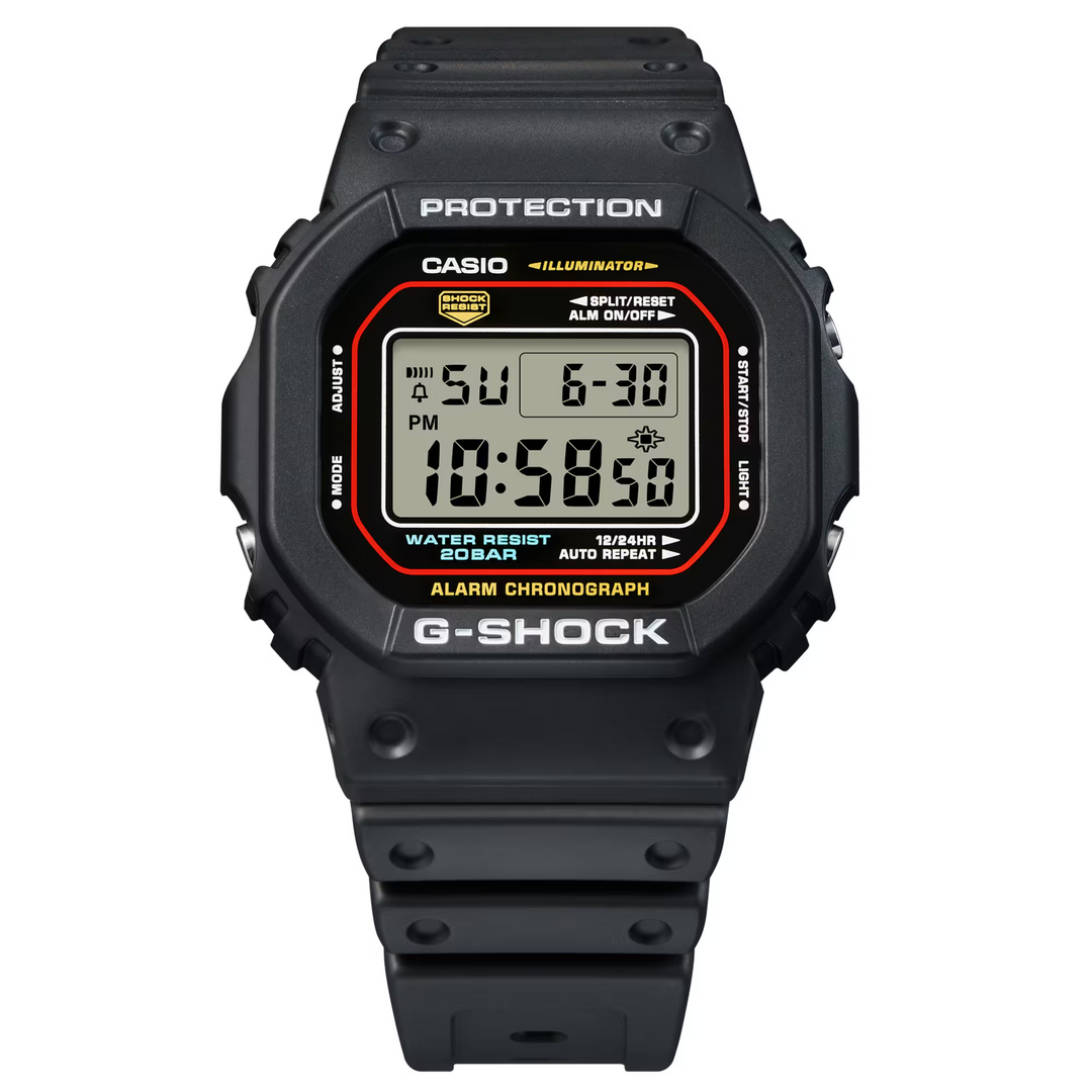 CASIO G-SHOCK DW-5600RL-1DR STANDARD DIGITAL BLACK WATCH