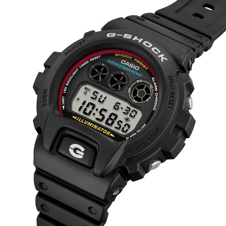 CASIO G-SHOCK DW-6900RL-1DR STANDARD DIGITAL BLACK WATCH