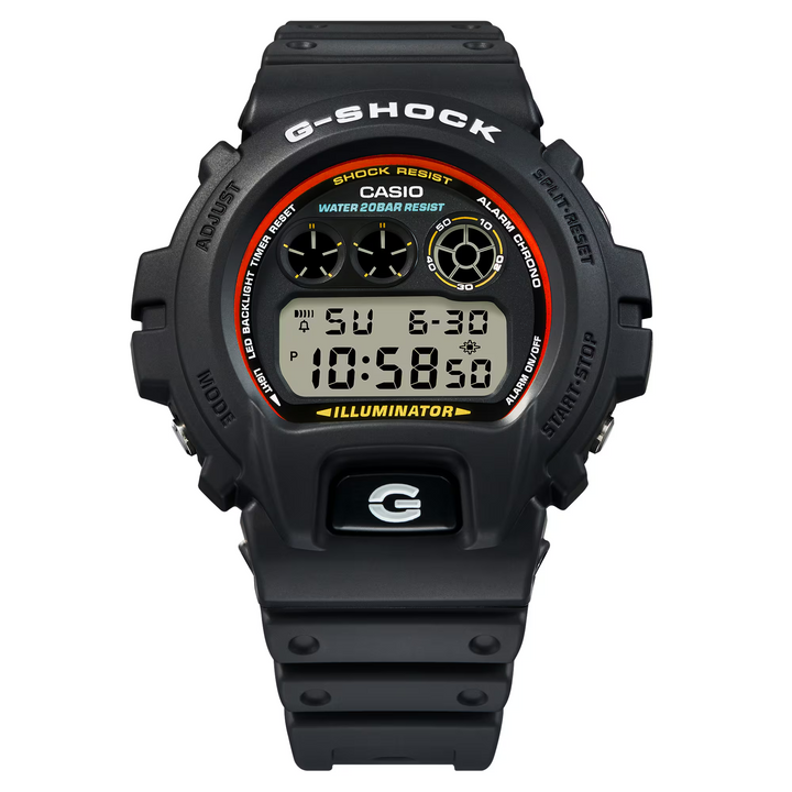 CASIO G-SHOCK DW-6900RL-1DR STANDARD DIGITAL BLACK WATCH