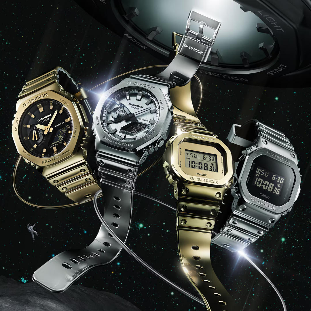 CASIO G-SHOCK G-STEEL GM-2100YM-8ADR FINE METALLIC ANALOG-DIGITAL SILVER WATCH