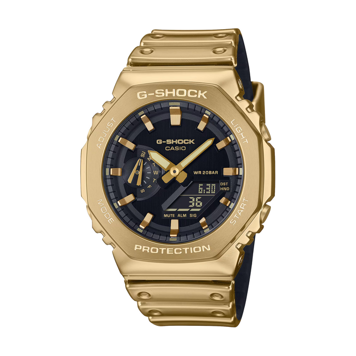 CASIO G-SHOCK G-STEEL GM-2100YMG-9ADR FINE METALLIC ANALOG-DIGITAL GOLD WATCH