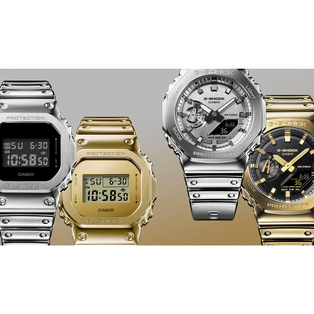 CASIO G-SHOCK G-STEEL GM-2100YMG-9ADR FINE METALLIC ANALOG-DIGITAL GOLD WATCH