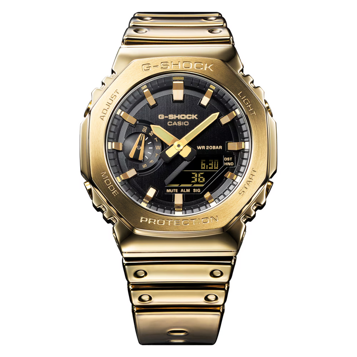 CASIO G-SHOCK G-STEEL GM-2100YMG-9ADR FINE METALLIC ANALOG-DIGITAL GOLD WATCH