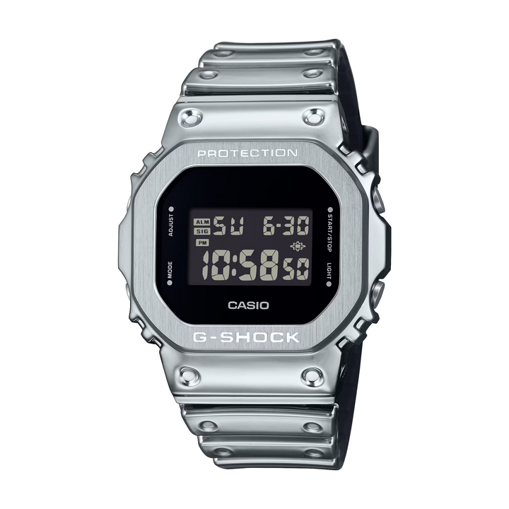 CASIO G-SHOCK G-STEEL GM-5600YM-8DR FINE METALLIC DIGITAL SILVER WATCH